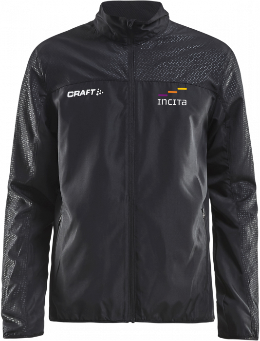 Craft - Incita Run Jacket Herre - Sort & hvid